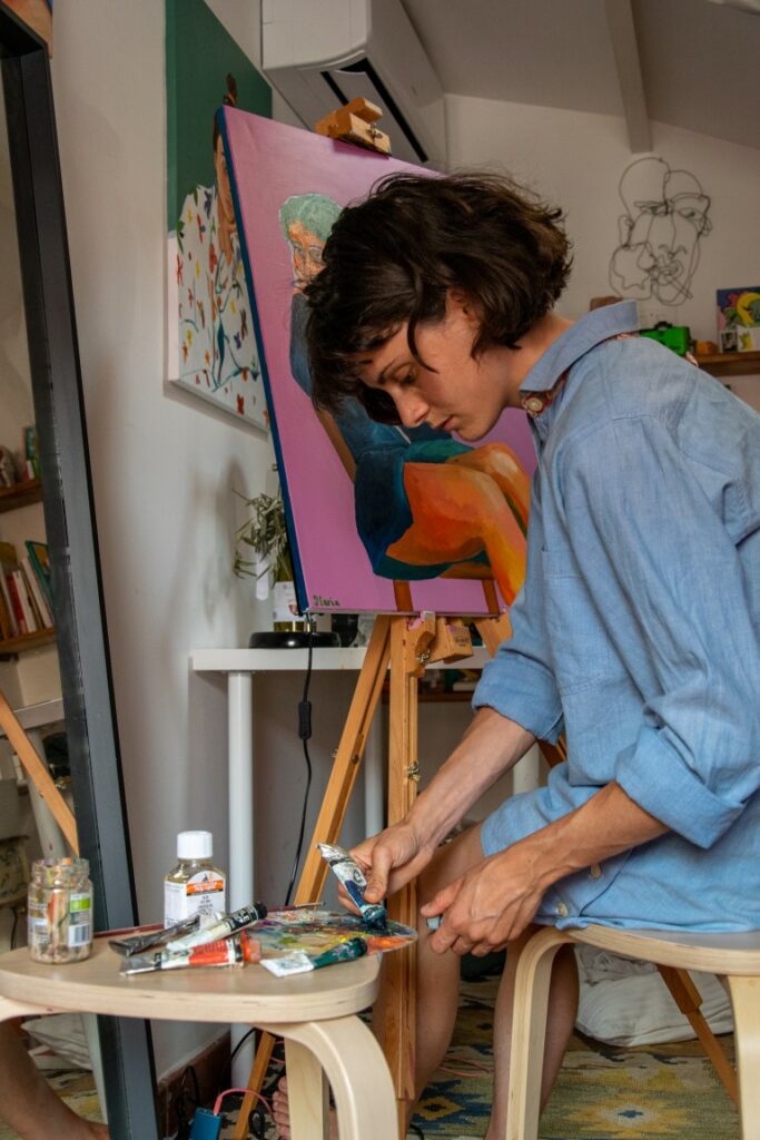 Portrait d'une artiste peintre